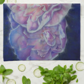 Linge De Cuisine Romantique élégante couleur rose blanc pastel (Plié)