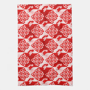 Linge De Cuisine Romantique Saint Valentin Coeurs d'amour Rouge Coe