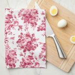Linge De Cuisine Romantique Vintage Rose-rose sur blanc<br><div class="desc">Elégante couture vintage couleur rose monochrome sur arrière - plan blanc.</div>