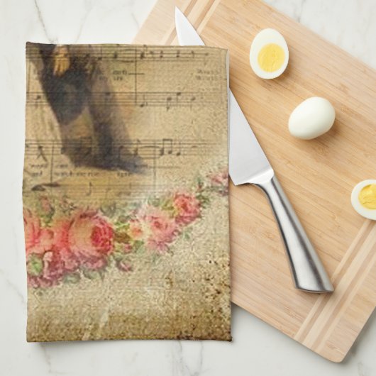 Linge De Cuisine Romantisme (Quart Plié)