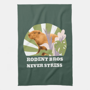 Linge De Cuisine Rongeurs Frères Ne Stressez Jamais Drôle Capybara