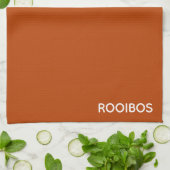 Linge De Cuisine Rooibos rouge brun nom (Plié)