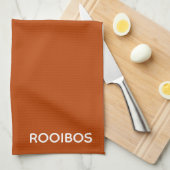 Linge De Cuisine Rooibos rouge brun nom (Quart Plié)