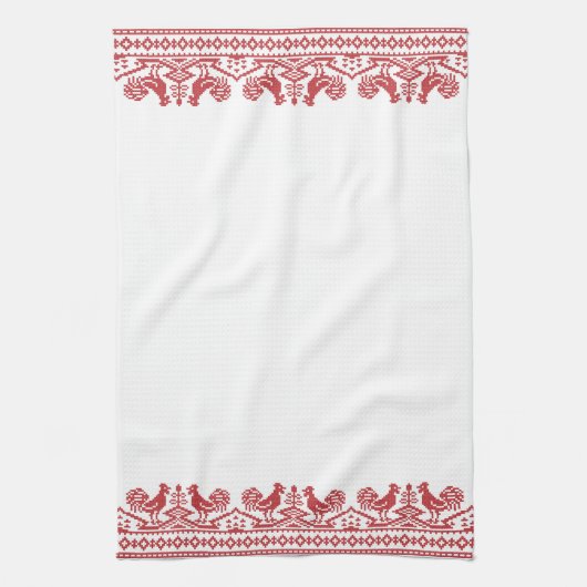 Linge De Cuisine Rooster cross-stitch (Vertical)
