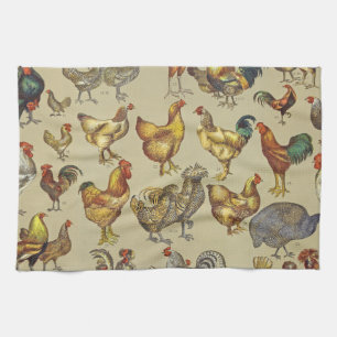 Linge De Cuisine Rooster Poulet de la ferme Pays Animal