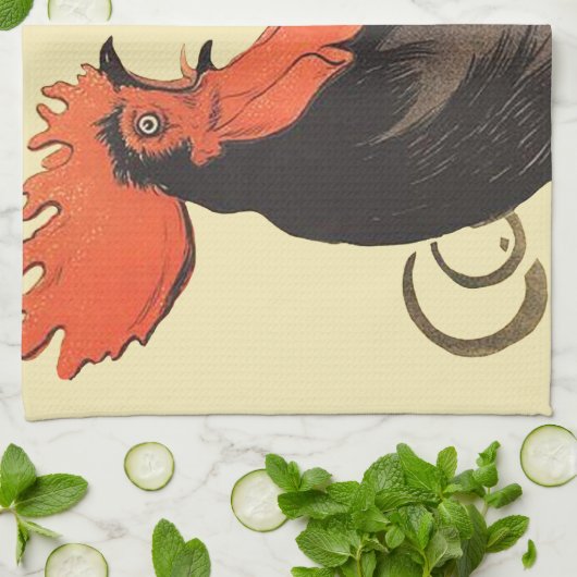 Linge De Cuisine Rooster Steinlen Cocorico (Plié)
