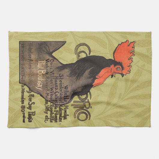 Linge De Cuisine Rooster Steinlen Cocorico (Horizontal)