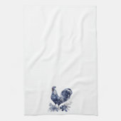 Linge De Cuisine "Rooster" Style Willow Bleu (Vertical)