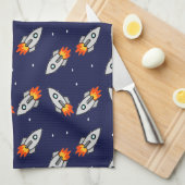 Linge De Cuisine Roquettes folles (Quart Plié)