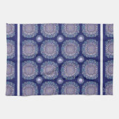 Linge De Cuisine Rosace bleue (Horizontal)