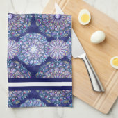 Linge De Cuisine Rosace bleue (Quart Plié)