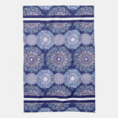 Linge De Cuisine Rosace bleue (Vertical)