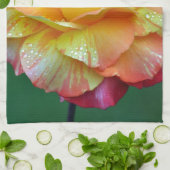 Linge De Cuisine Rose à thé orange simple (Plié)