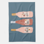 Linge De Cuisine Rose Amateurs de vins toute la journée (Vertical)