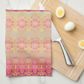 Linge De Cuisine Rose avec Motif (Quart Plié)