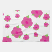 Linge De Cuisine Rose blanc et vert (Horizontal)