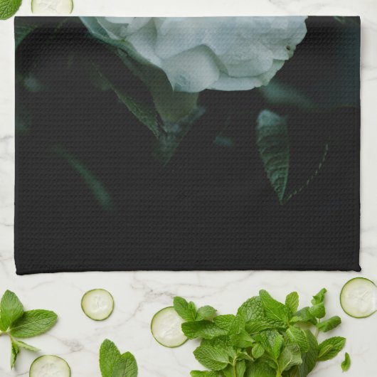 Linge De Cuisine Rose blanche (Plié)