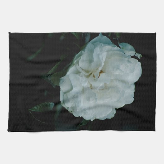 Linge De Cuisine Rose blanche (Horizontal)