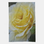 Linge De Cuisine Rose blanche et jaune (Vertical)