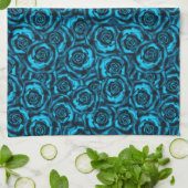 Linge De Cuisine Rose bleu foncé (Plié)