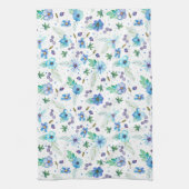 Linge De Cuisine Rose bleue (Vertical)