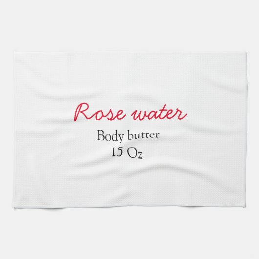 Linge De Cuisine Rose body butter add your text name custom weight (Horizontal)