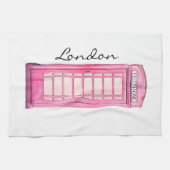 Linge De Cuisine Rose - cabine de téléphone britannique - (Horizontal)