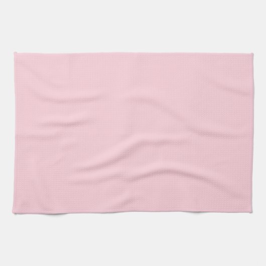 Linge De Cuisine Rose clair solide (Horizontal)