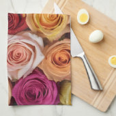 Linge De Cuisine Rose coloré (Quart Plié)