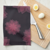 Linge De Cuisine Rose, cool, tendance, abstraction de fleurs modern (Quart Plié)