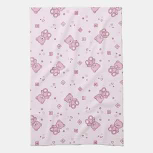 Linge De Cuisine Rose d'arrière - plan de nounours