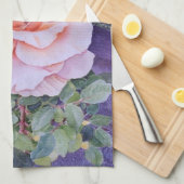 Linge De Cuisine Rose de la Paix (Quart Plié)