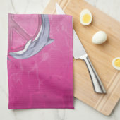 Linge De Cuisine Rose de paix de dauphin (Quart Plié)