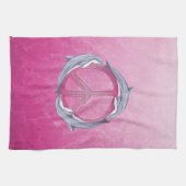 Linge De Cuisine Rose de paix de dauphin (Horizontal)