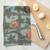 Linge De Cuisine Rose d'Escalades & Petit Oiseau, William Morris (Quart Plié)