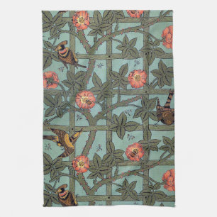 Linge De Cuisine Rose d'Escalades & Petit Oiseau, William Morris
