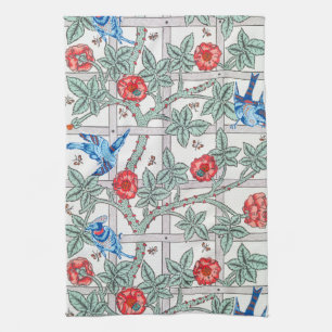 Linge De Cuisine Rose d'Escalades & Petit Oiseau, William Morris