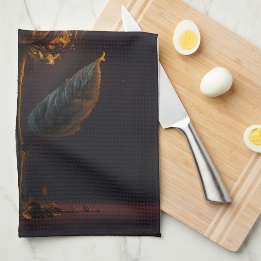 Linge De Cuisine rose en feu (Quart Plié)