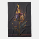 Linge De Cuisine rose en feu (Vertical)