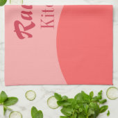 Linge De Cuisine rose et rouge (Plié)