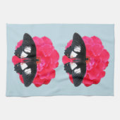 Linge De Cuisine Rose et Swallowtail (Horizontal)