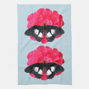 Linge De Cuisine Rose et Swallowtail