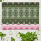 Linge De Cuisine Rose et vert (Plié)