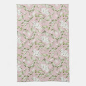 LINGE DE CUISINE ROSE ET VERT (Vertical)