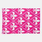Linge De Cuisine Rose Fleur de Lis (Horizontal)