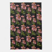 Linge De Cuisine rose floral et noir (Vertical)