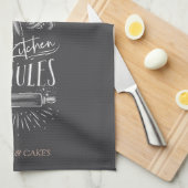 Linge De Cuisine Rose Gold Drives My Kitchen My Rules (Quart Plié)