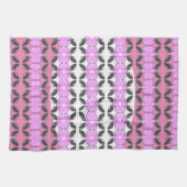 Linge De Cuisine Rose gris et blanc (Horizontal)