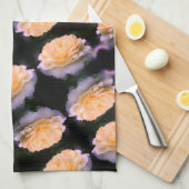 Linge De Cuisine Rose jaune pâle dans Motif en fleurs (Quart Plié)