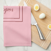 Linge De Cuisine Rose le faire briller (Quart Plié)